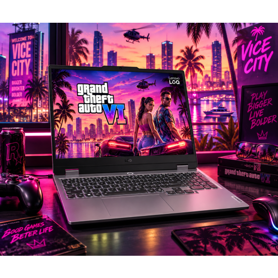 Laptop do gier GTA 6 Lenovo LOQ 15IRX10 15,6" FHD IPS 144 Hz i5-13450HX 32GB SSD 1000GB RTX 5060 8GB W11Pro